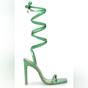 Steve Madden Green Wrap-Around Heels